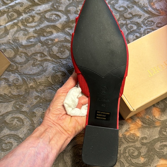 Vivaia Yaffa Mule Ruby Red Size 40 - Picture 6 of 7